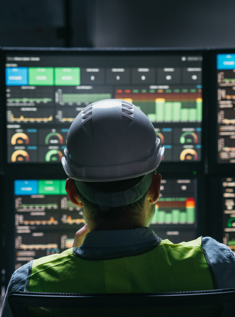 Man working on SCADA Remote Monitoring